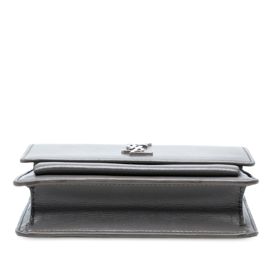 Saint Laurent Small Cuir de veau Monogram Sunset Sac porté croisé