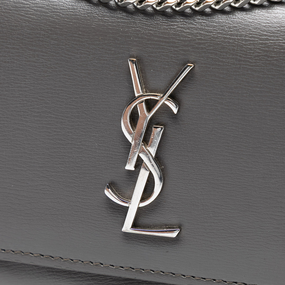 Saint Laurent Small Cuir de veau Monogram Sunset Sac porté croisé