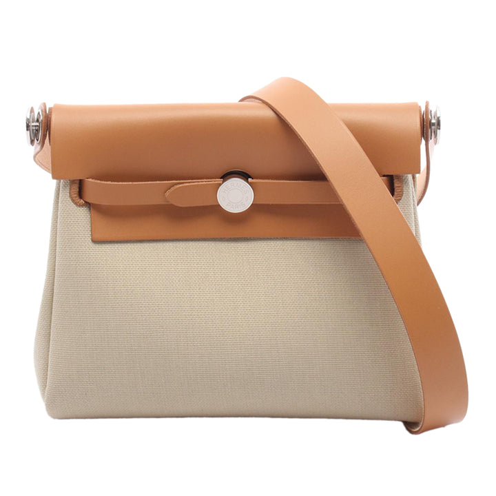 Hermès Military Toile et Vache Hunter Herbag Zip 20