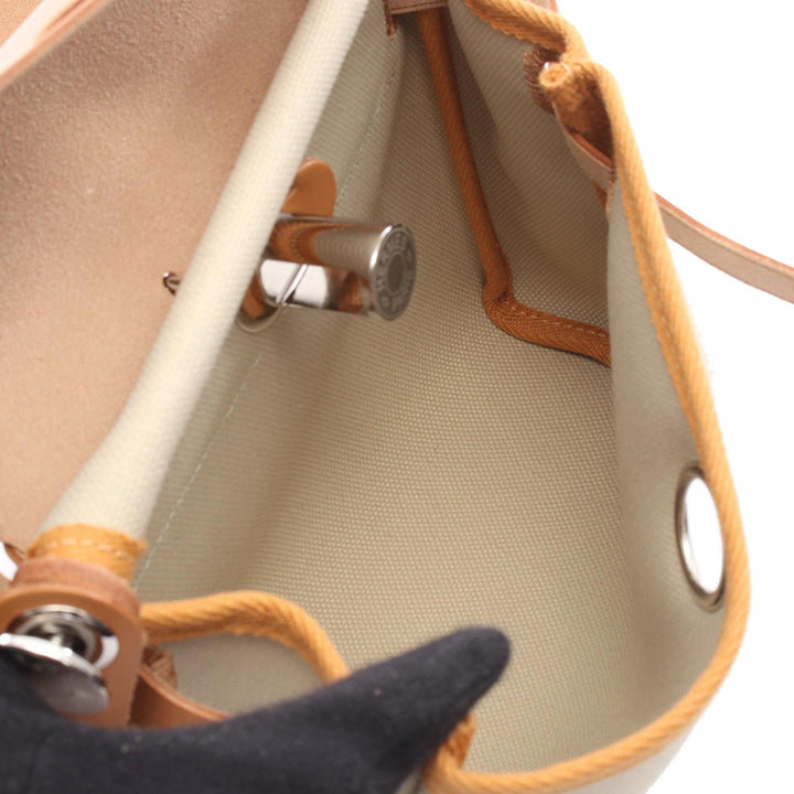 Hermès Military Toile et Vache Hunter Herbag Zip 20