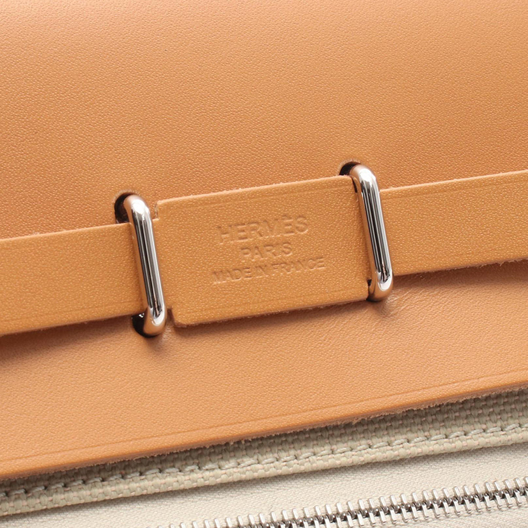 Hermès Military Toile et Vache Hunter Herbag Zip 20