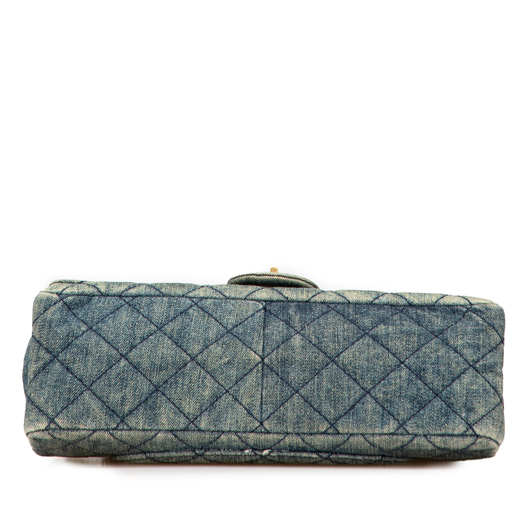 Chanel Reissue 2.55 Quilted Jean Double rabat 226 Bleu