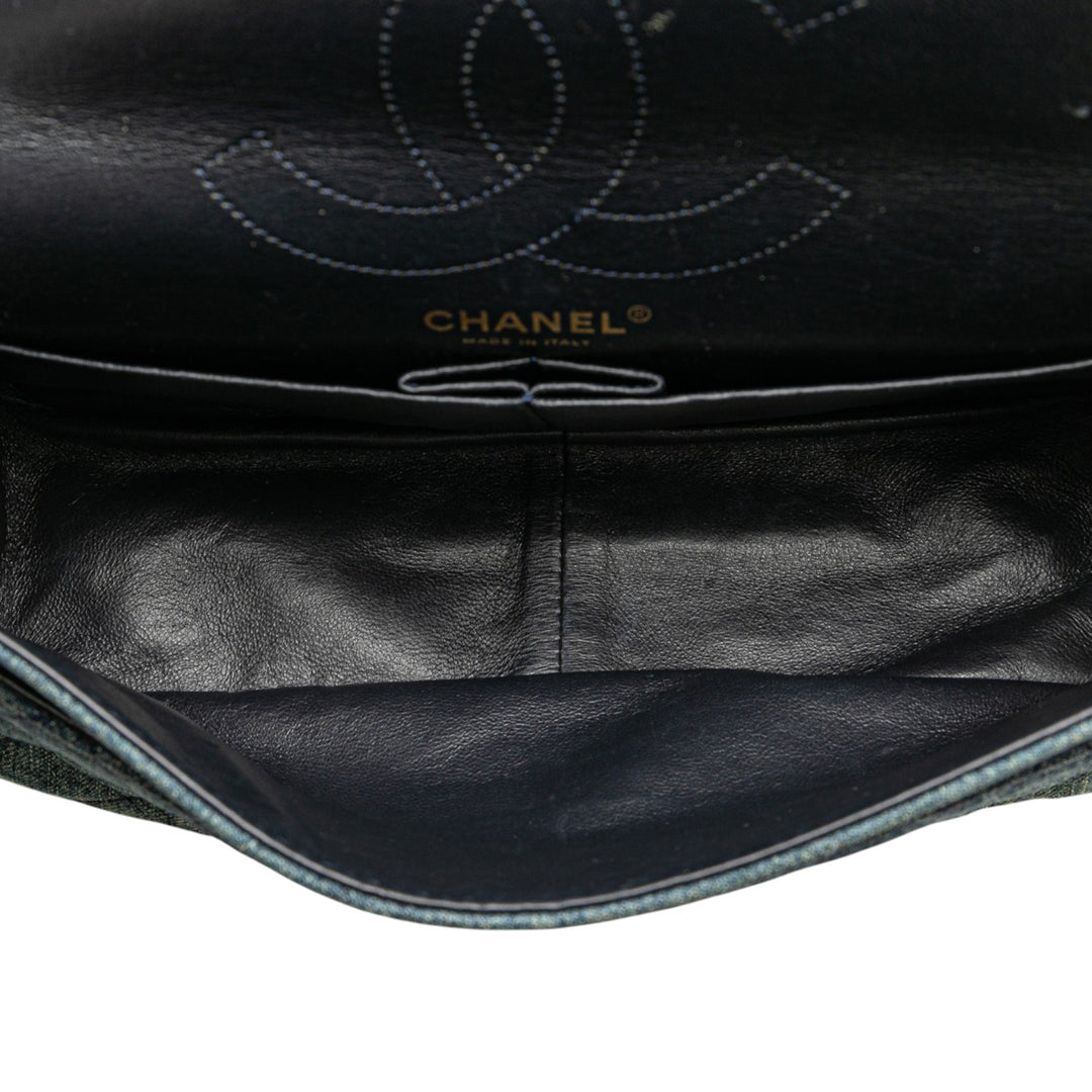 Chanel Reissue 2.55 Quilted Jean Double rabat 226 Bleu