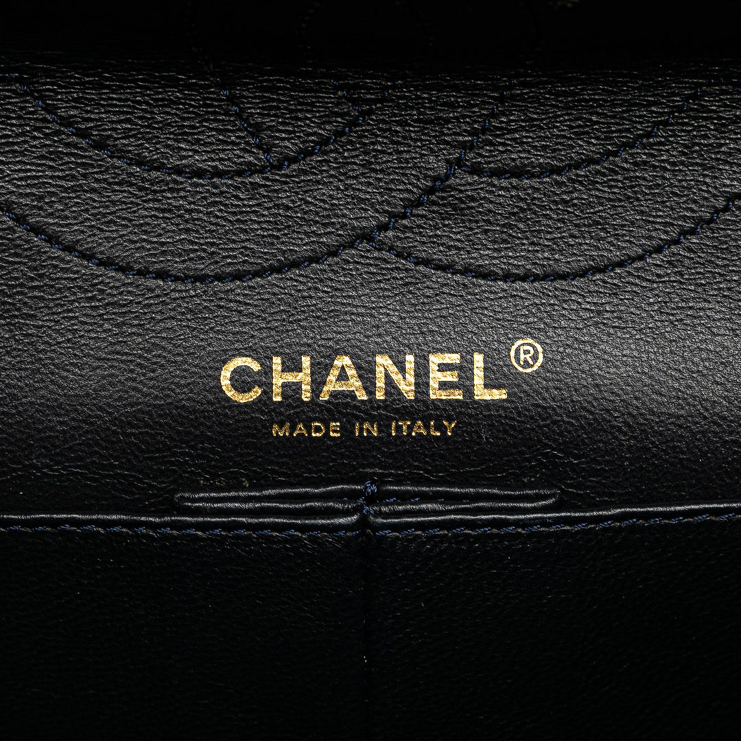 Chanel Reissue 2.55 Quilted Jean Double rabat 226 Bleu