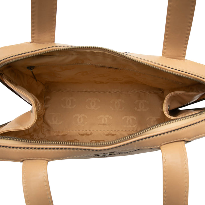 Chanel CC Cuir d’agneau Wild Stitch Sac à main