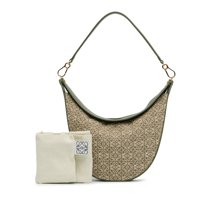 Anagram Canvas Luna Hobo Green - Gaby Paris