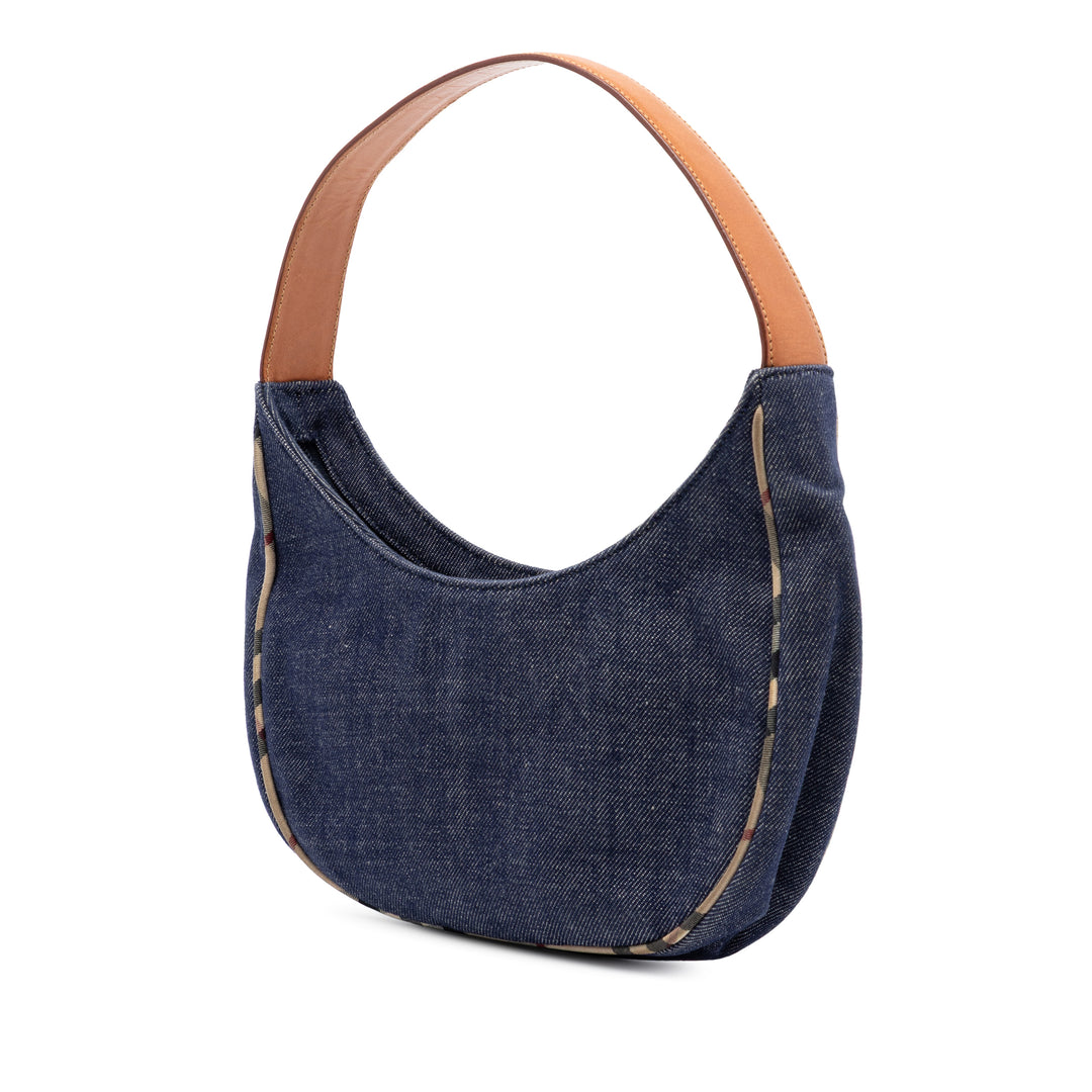 House Check à finitions Sac Jean Bleu