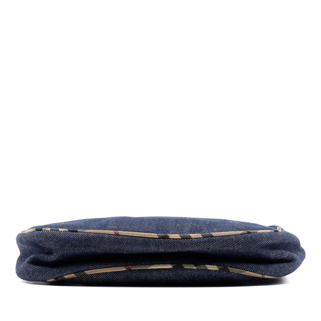 House Check à finitions Sac Jean Bleu