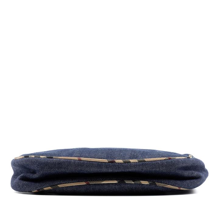 House Check à finitions Sac Jean Bleu