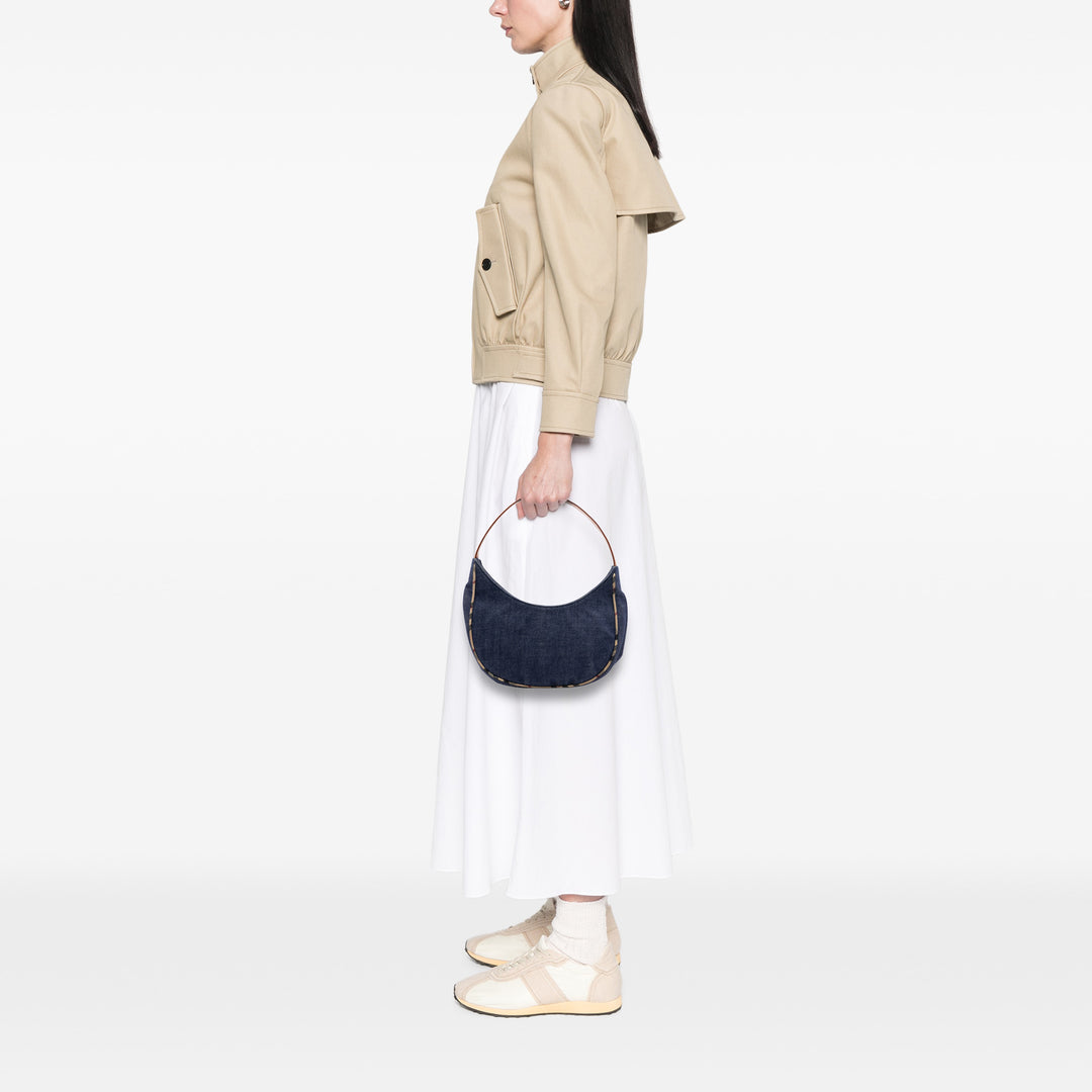 House Check à finitions Sac Jean Bleu