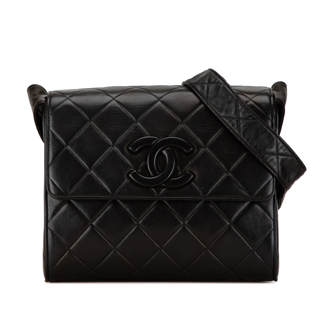 Chanel CC Quilted Cuir d’agneau Flap Noir – GABY PARIS Authentique