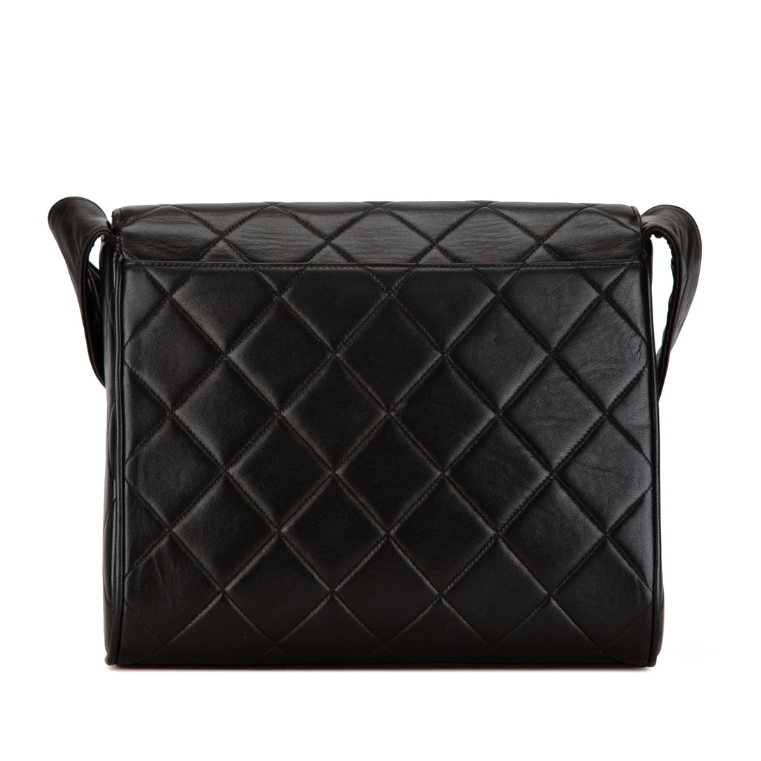 Chanel CC Quilted Cuir d’agneau Flap Noir – GABY PARIS Authentique