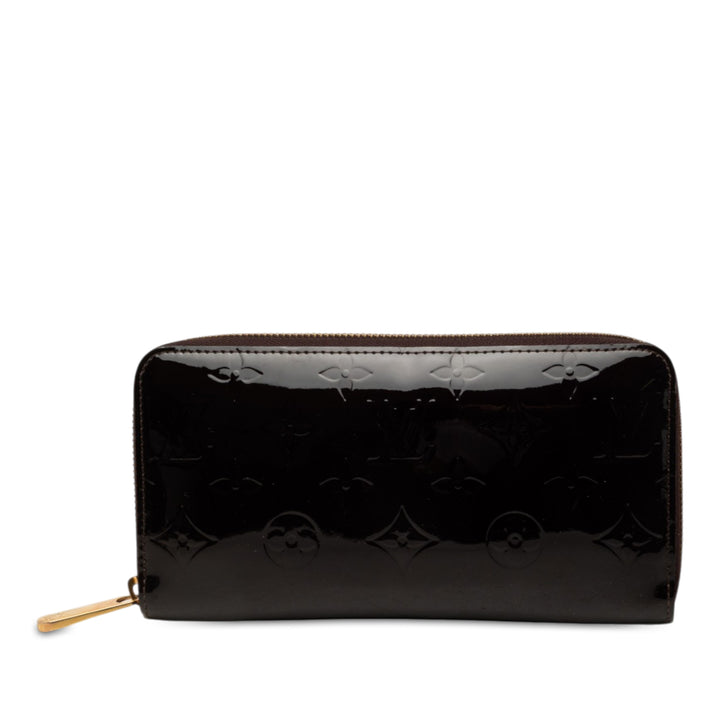 Zippy Portefeuille long Cuir verni Monogram Violet