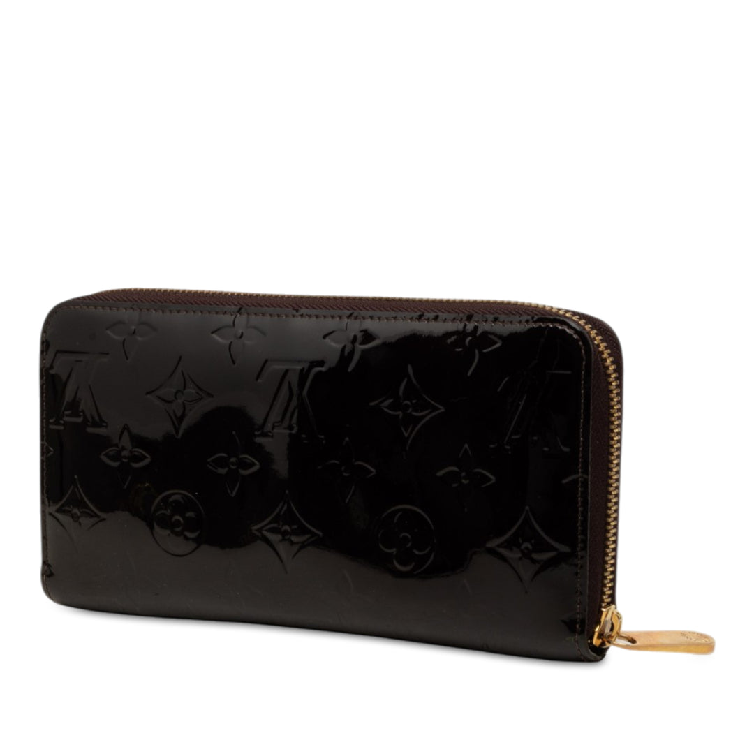 Zippy Portefeuille long Cuir verni Monogram Violet