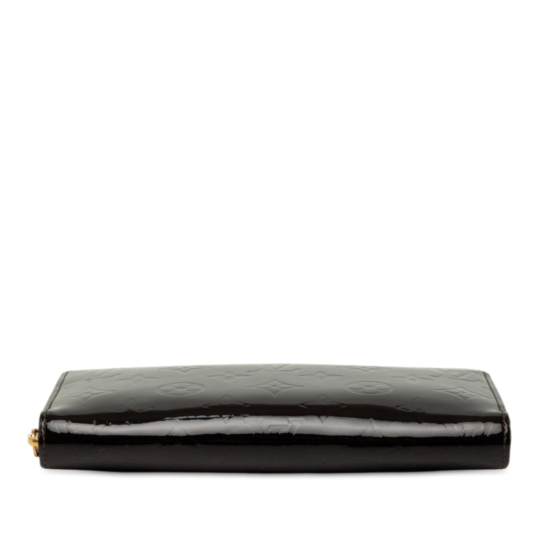 Zippy Portefeuille long Cuir verni Monogram Violet
