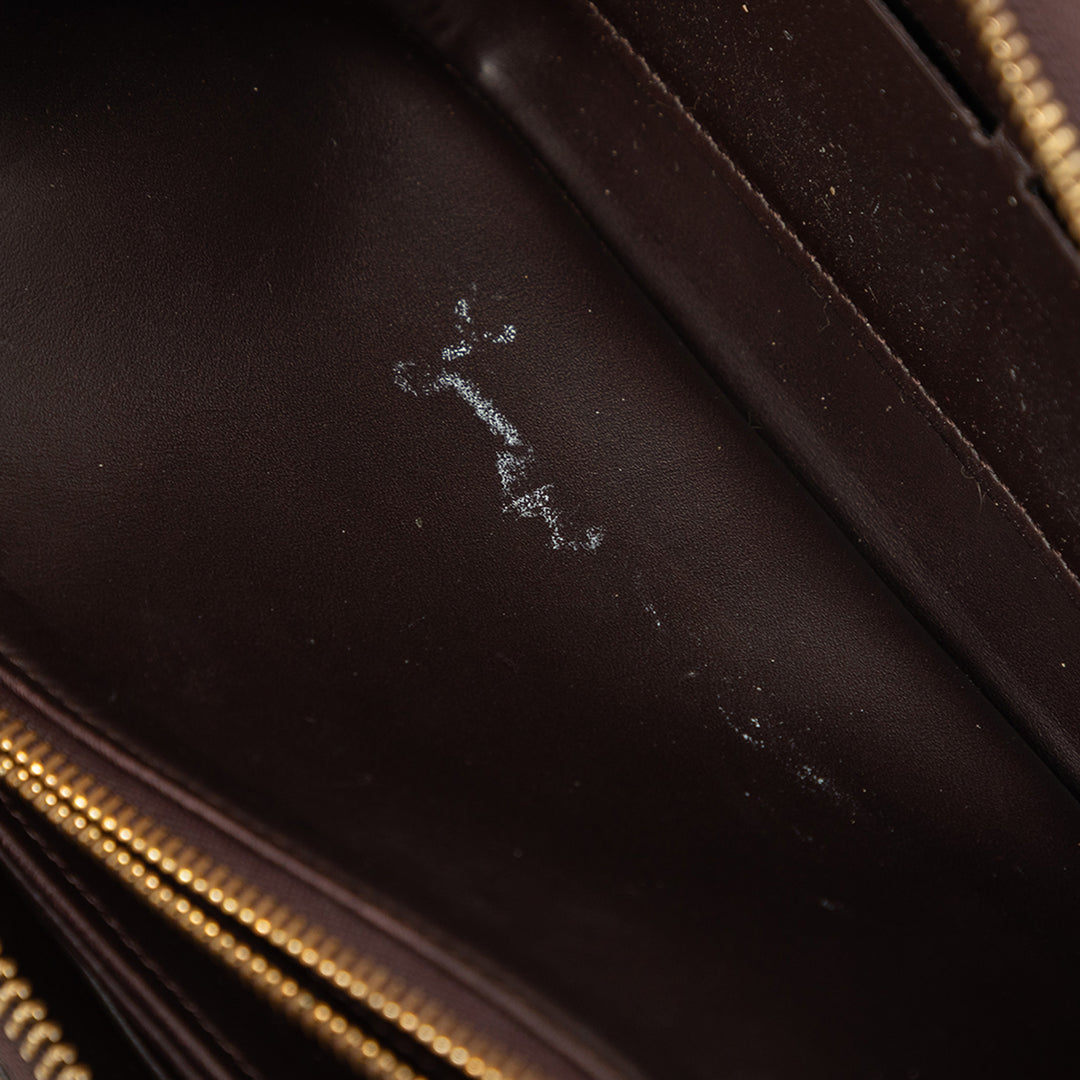 Zippy Portefeuille long Cuir verni Monogram Violet