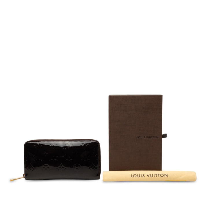 Zippy Portefeuille long Cuir verni Monogram Violet