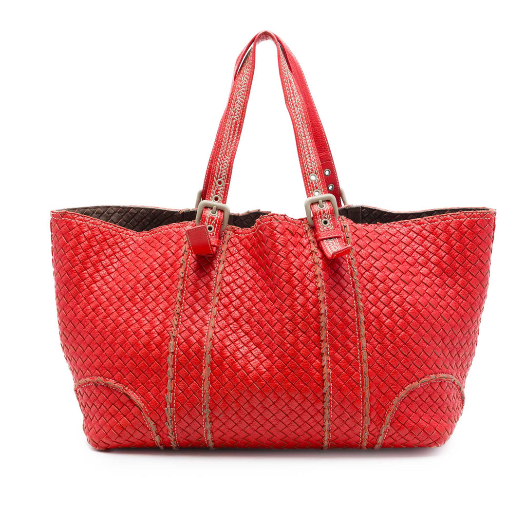Bottega Veneta XL Nappa Intrecciato Stitch Cabas