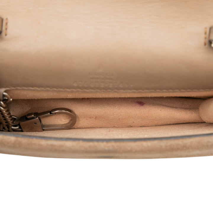 Gucci Sac bandoulière Dionysus GG Supreme Mini Beige – vue 4 – GABY PARIS
