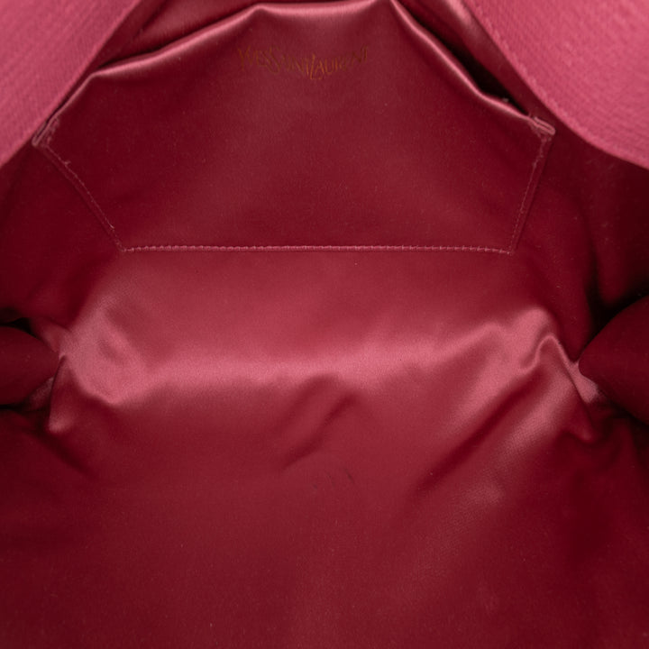 Saint Laurent Textured Cuir de veau Chyc Ligne Pochette