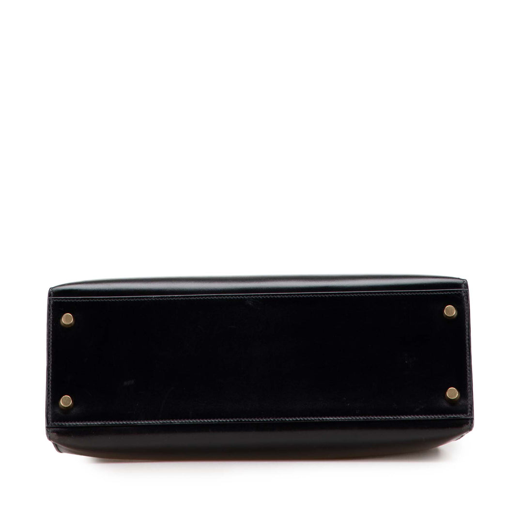 Hermès Boîte Veau Kelly Sellier 32 Noir