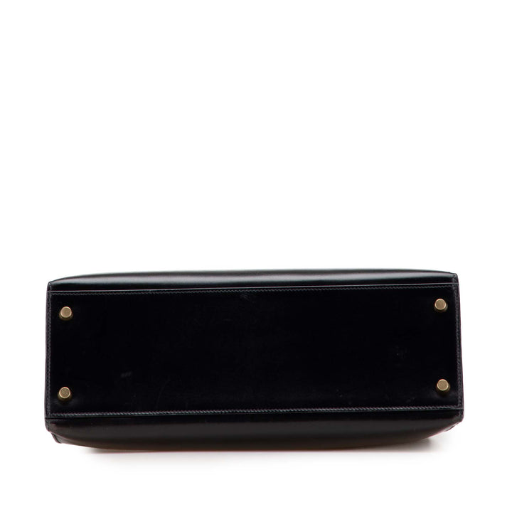 Hermès Boîte Veau Kelly Sellier 32 Noir