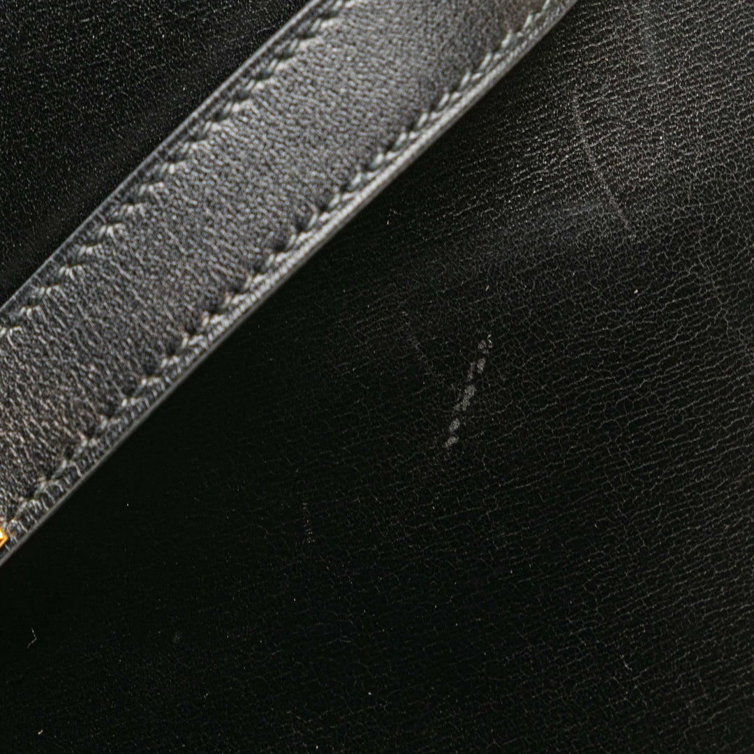 Hermès Boîte Veau Kelly Sellier 32 Noir