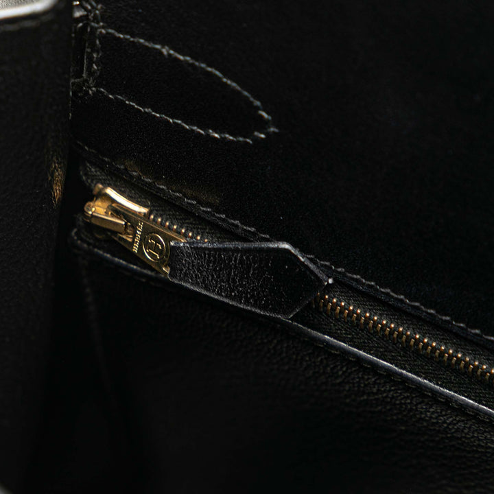 Hermès Boîte Veau Kelly Sellier 32 Noir