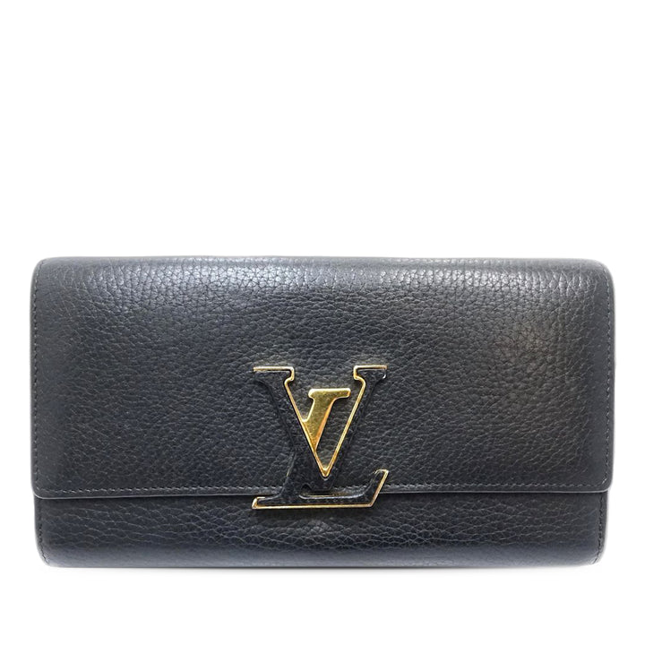 Louis Vuitton Taurillon Capucines Portefeuille long