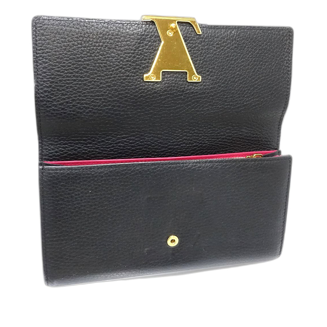 Louis Vuitton Taurillon Capucines Portefeuille long