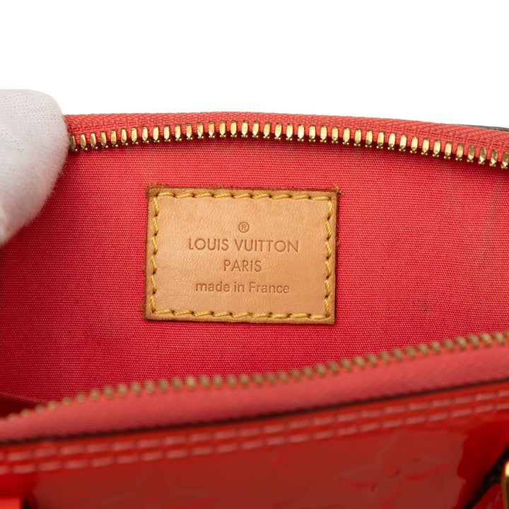 Louis Vuitton Alma BB Cuir verni Monogram Orange