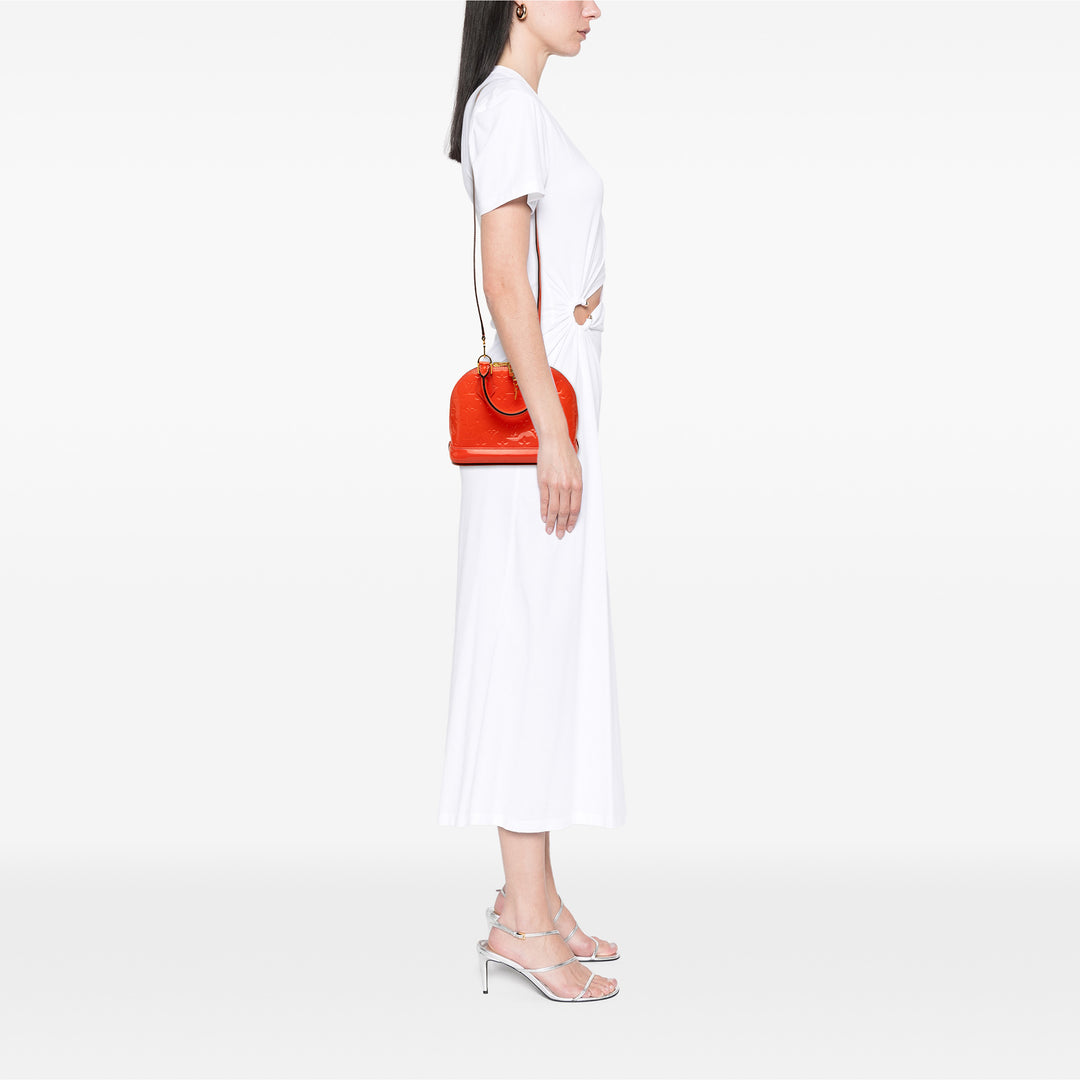 Louis Vuitton Alma BB Cuir verni Monogram Orange