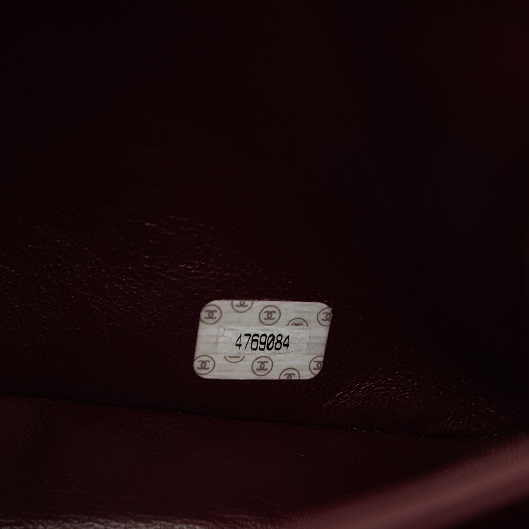 Chanel CC Matelassé Cuir d’agneau Half Moon à rabat