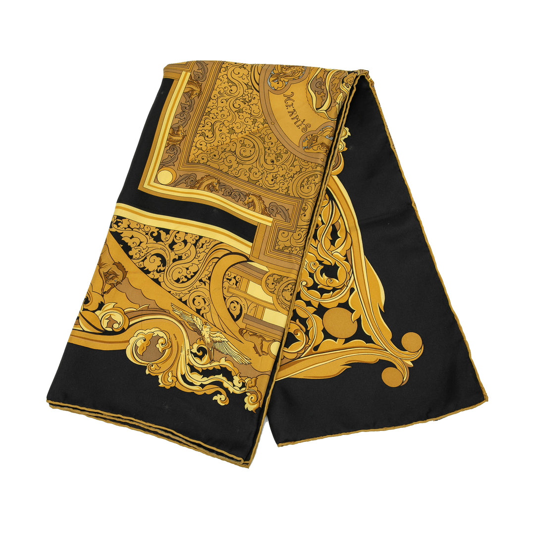 Hermès Le Mors a La Conetable Soie Twilly Foulard Noir – GABY PARIS Authentique