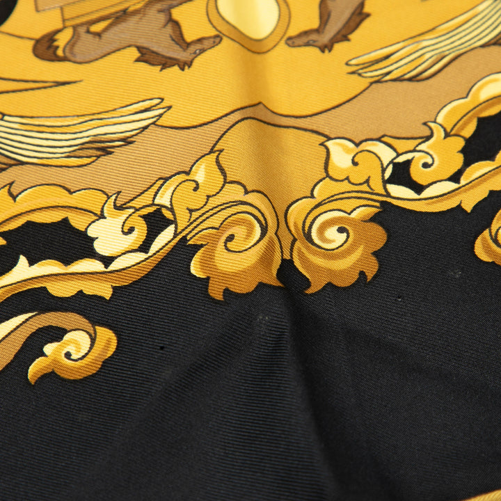 Hermès Le Mors a La Conetable Soie Twilly Foulard Noir – GABY PARIS Authentique