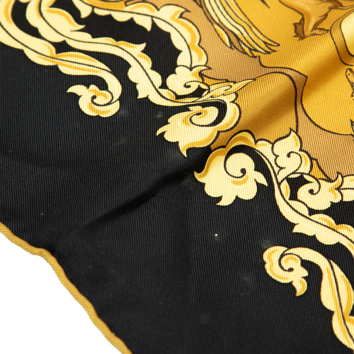 Hermès Le Mors a La Conetable Soie Twilly Foulard Noir – GABY PARIS Authentique