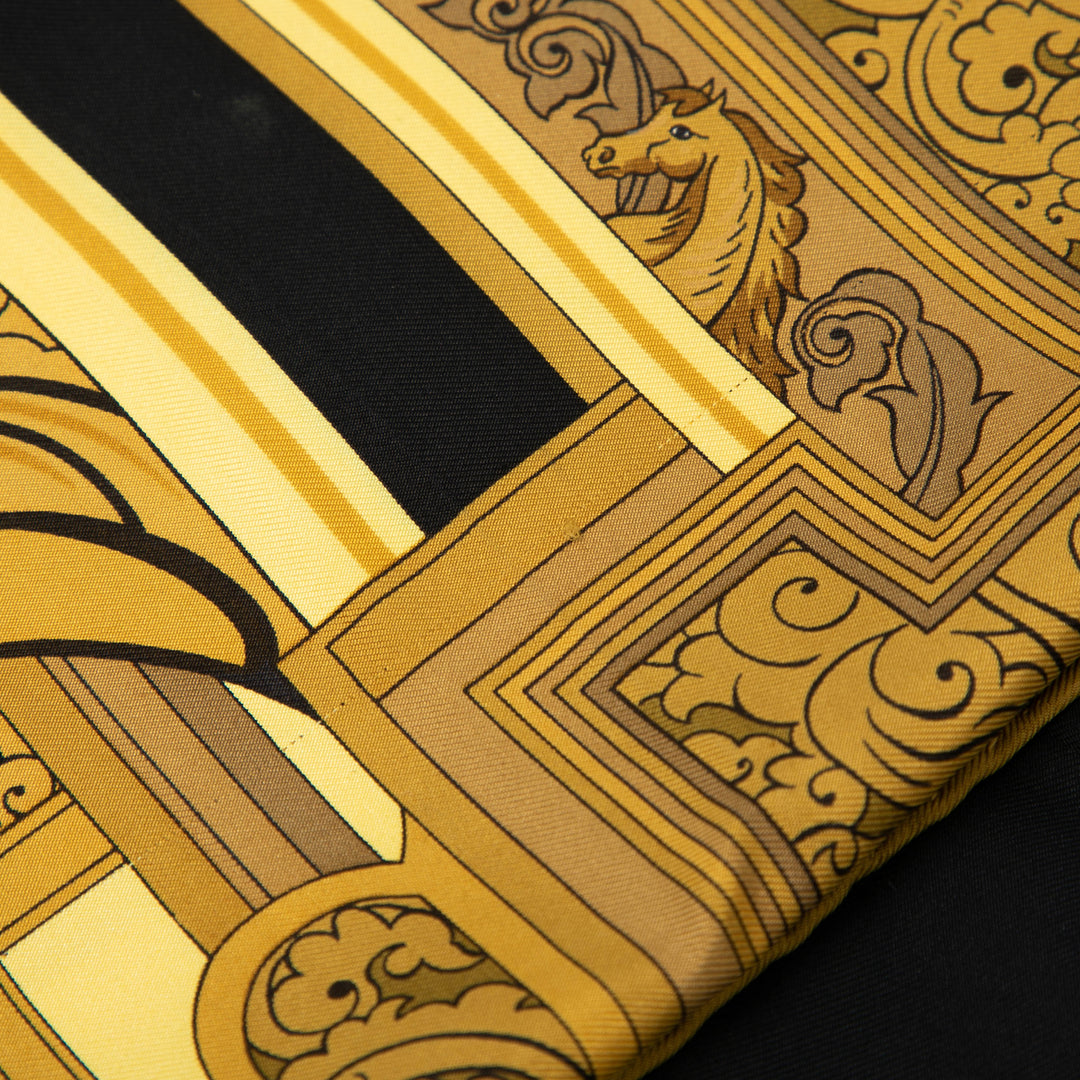 Hermès Le Mors a La Conetable Soie Twilly Foulard Noir – GABY PARIS Authentique