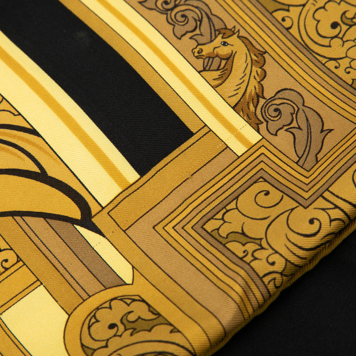 Hermès Le Mors a La Conetable Soie Twilly Foulard Noir – GABY PARIS Authentique