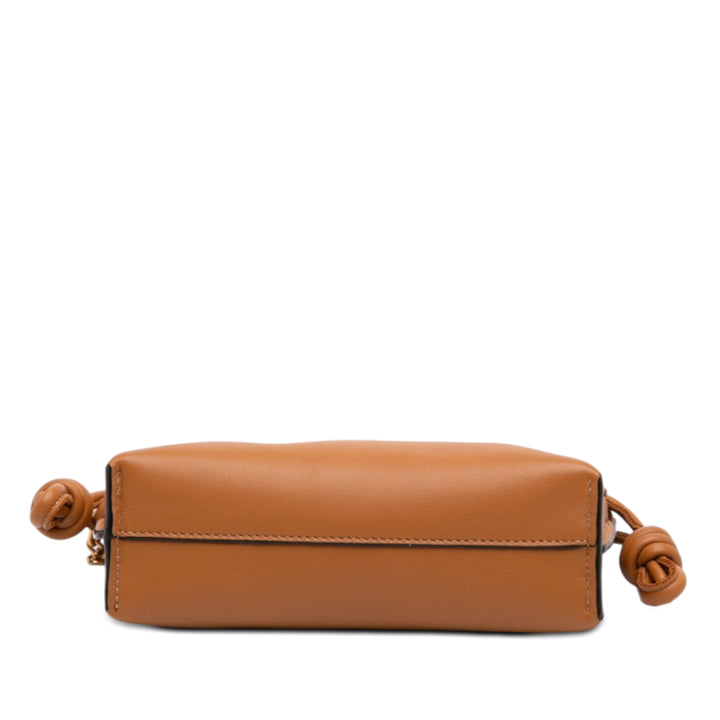 LOEWE Nano Cuir Flamenco Knot Chain Sac porté croisé