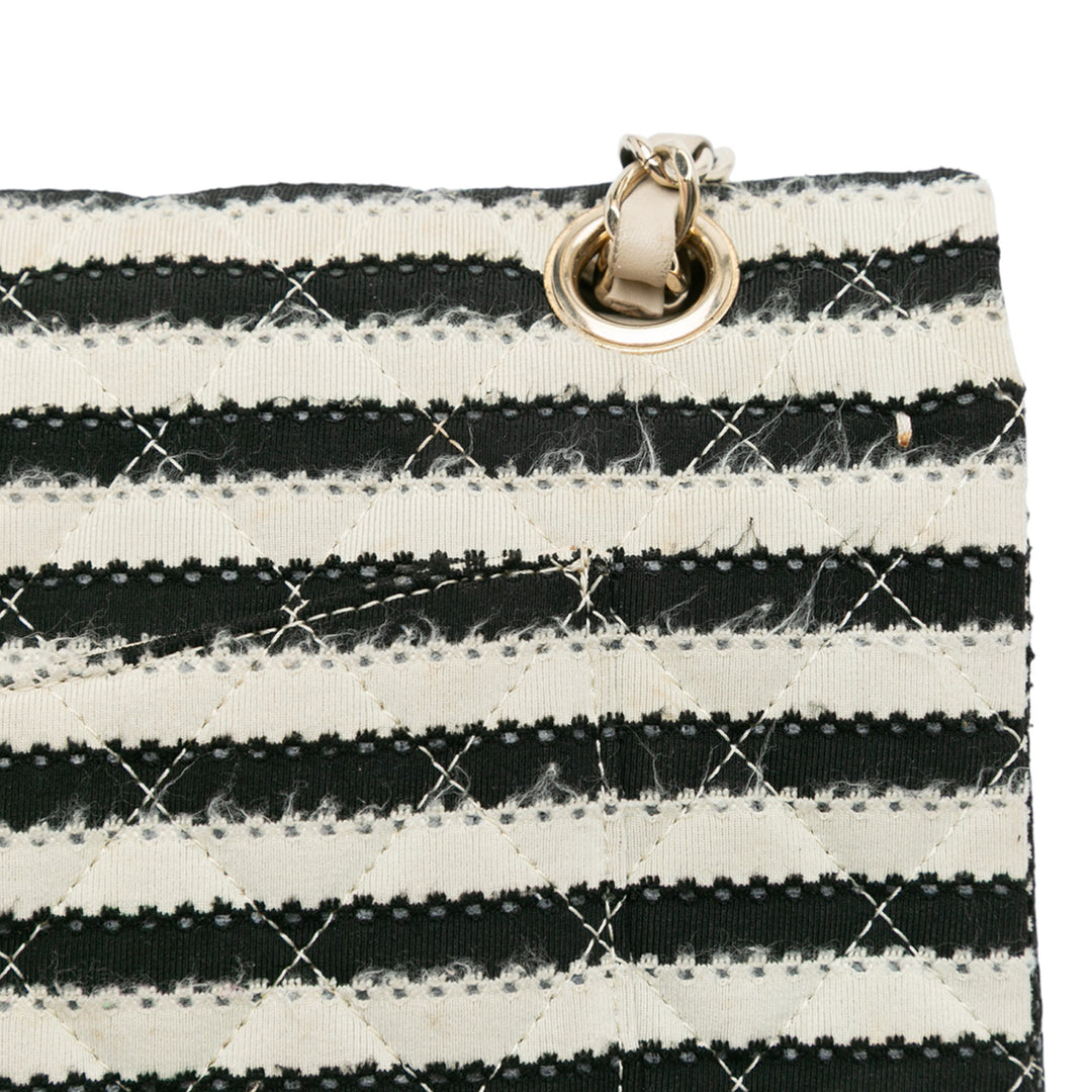 Chanel Medium Classic Jersey Coco Sailor Double rabat Noir – GABY PARIS Authentique
