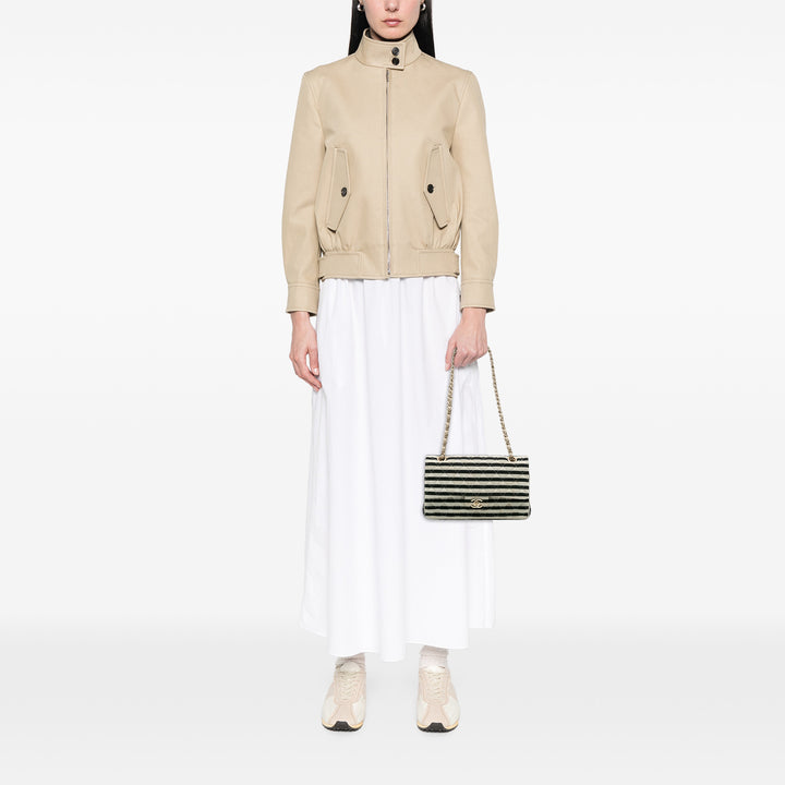 Chanel Medium Classic Jersey Coco Sailor Double rabat Noir – GABY PARIS Authentique
