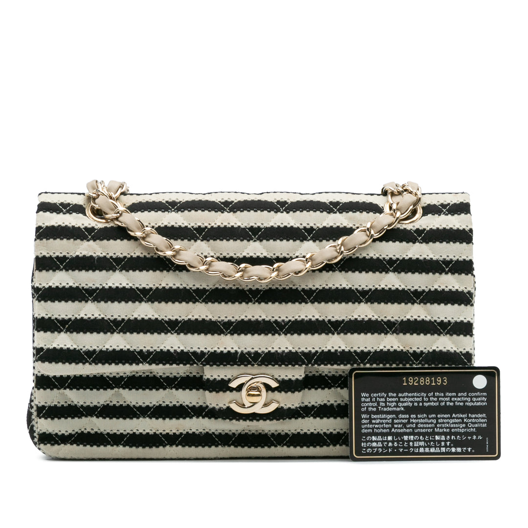Chanel Medium Classic Jersey Coco Sailor Double rabat Noir – GABY PARIS Authentique