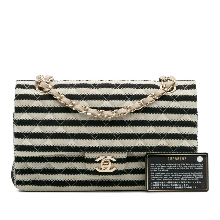 Chanel Medium Classic Jersey Coco Sailor Double rabat Noir – GABY PARIS Authentique