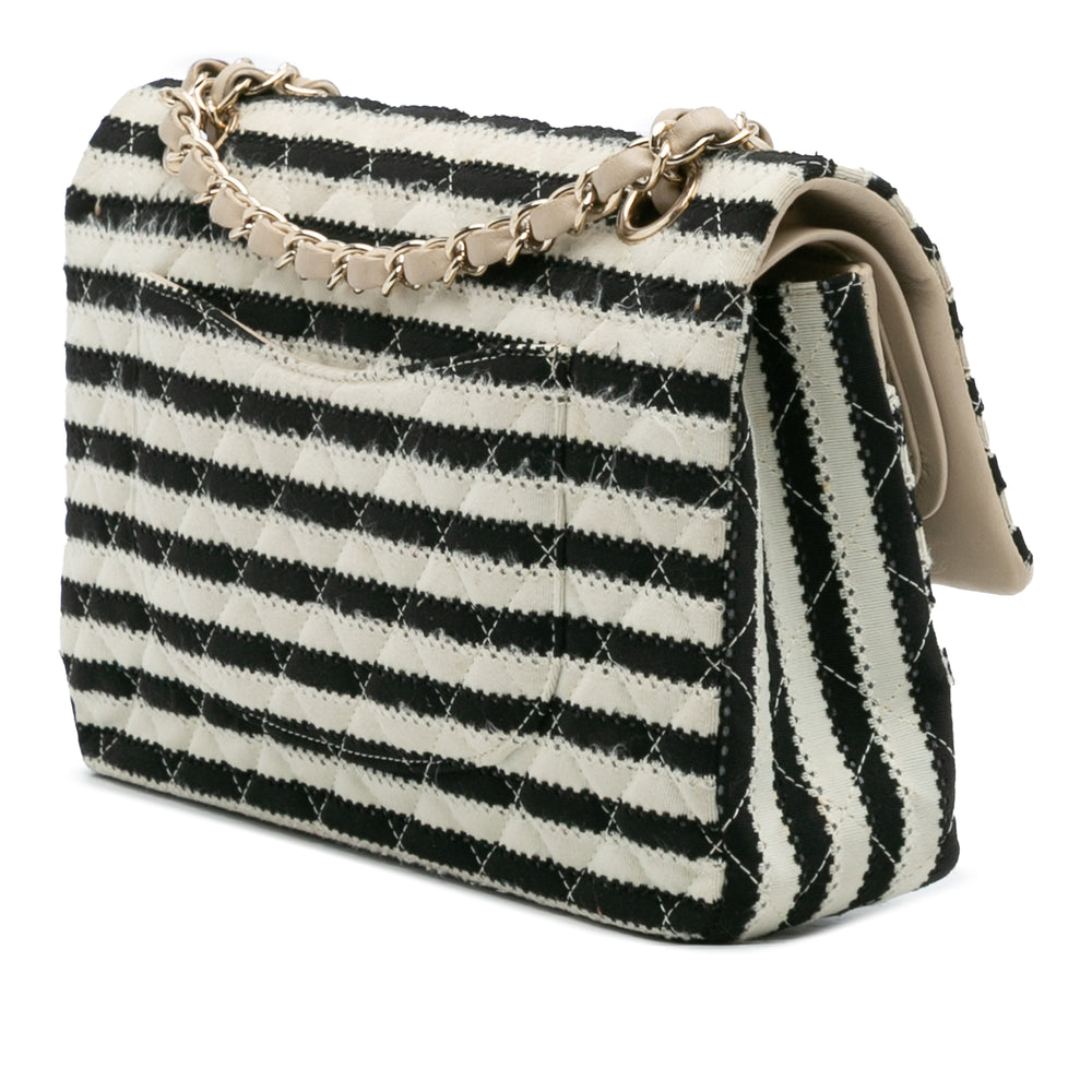 Chanel Medium Classic Jersey Coco Sailor Double rabat Noir – GABY PARIS Authentique