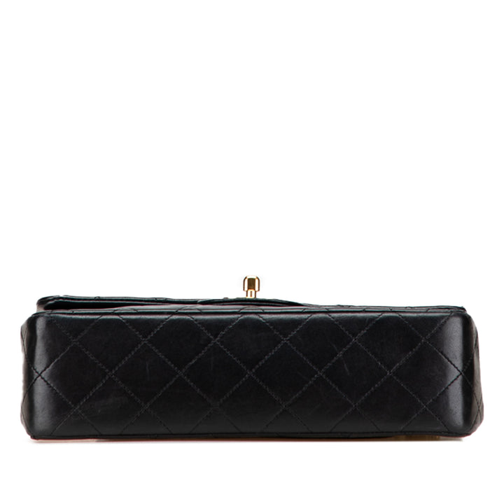 Chanel Small Classic Cuir d’agneau Double rabat Noir