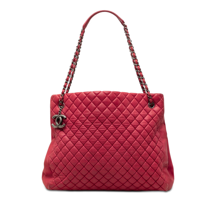 Chanel Large Matelassé Iridescent Cuir de veau New Bubble Cabas