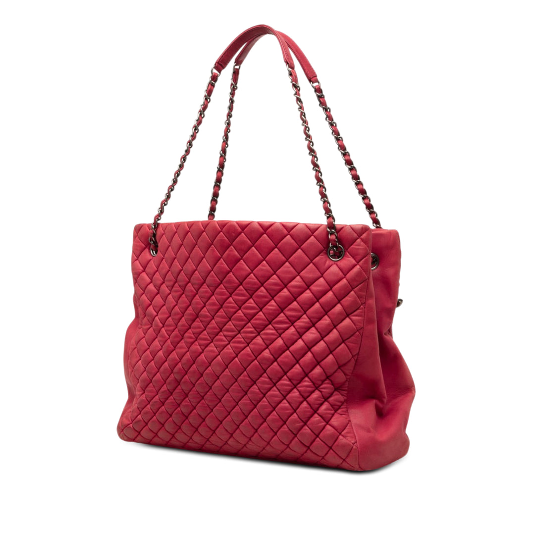 Chanel Large Matelassé Iridescent Cuir de veau New Bubble Cabas