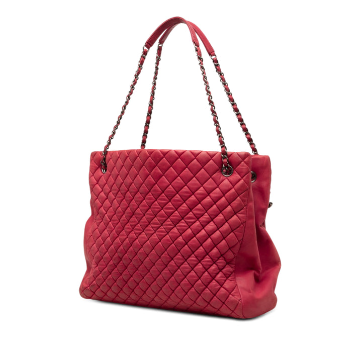 Chanel Large Matelassé Iridescent Cuir de veau New Bubble Cabas