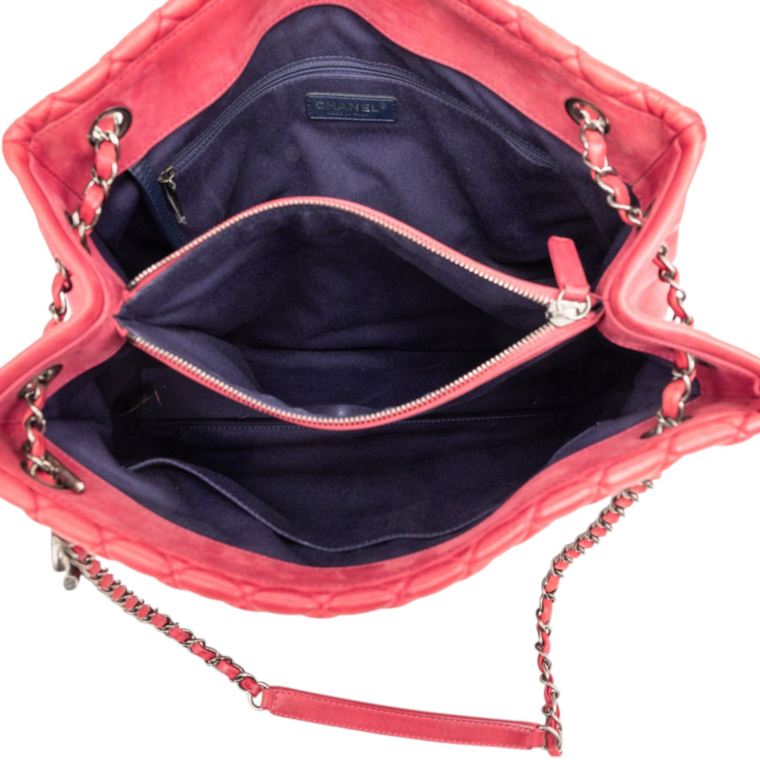 Chanel Large Matelassé Iridescent Cuir de veau New Bubble Cabas