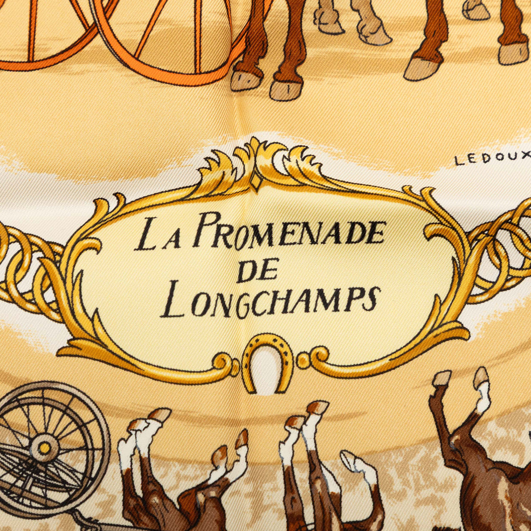 La Promenade de Longchamps Foulard 90 Marron